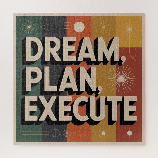 Dream, Plan, Execute Jigsaw Puzzle (Vertical)