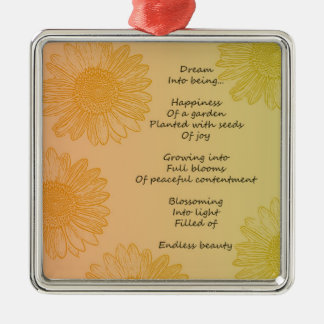 Dream Poem Metal Ornament