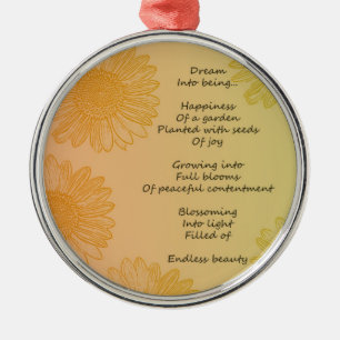Dream Poem Metal Ornament