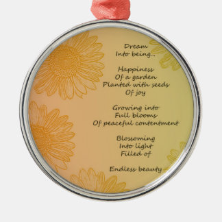 Dream Poem Metal Ornament