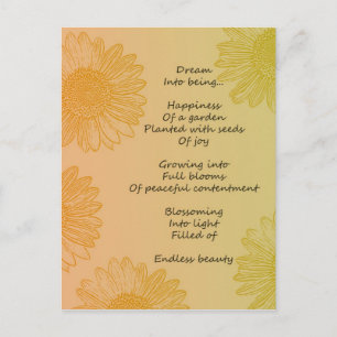 Dream Poem Postcard