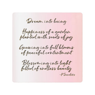 Dream Poem (written by me) Metal Print