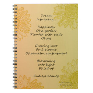 Dream Poem (written by me) Notebook