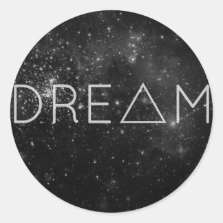 Dream products classic round sticker