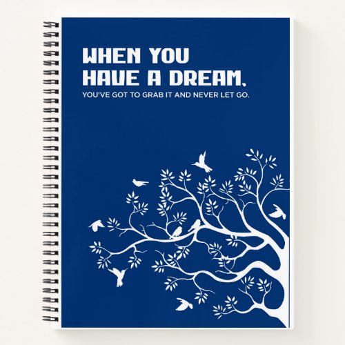 Dream Pursuit Motivational Notebook Cover