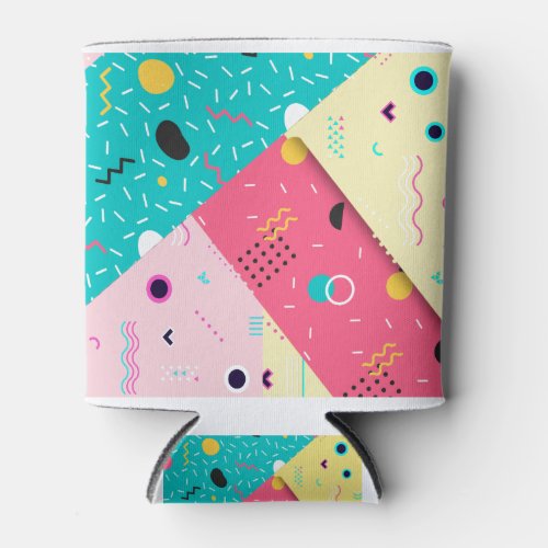 Dream Retro 80s pattern Can Cooler