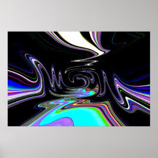 Dream River Abstract Poster