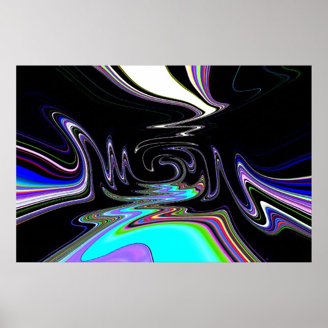 Dream River Abstract Poster (Front)