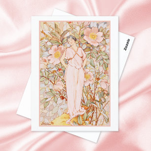 Dream Roses Wild Rose Fairy Postcard