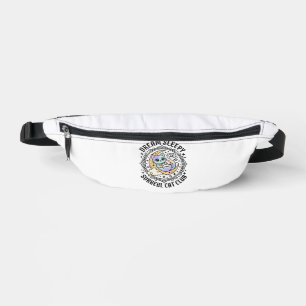 Dream Sleepy Surreal Cat Funny Cat Lover Design - Fanny Pack