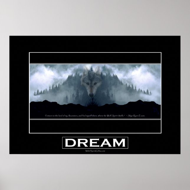 DREAM "Spirit of the Wolf" Art Poster (Front)