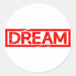 Dream Stamp Classic Round Sticker