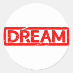 Dream Stamp Classic Round Sticker