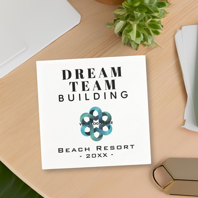 Dream Team Building Company Logo Party Napkins (Creator Uploaded)