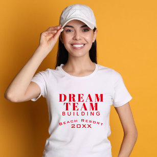 Dream Team Building Red Employee T-shirt
