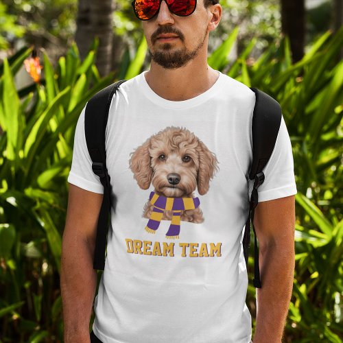 Dream Team Customizable Color Sport Fan Dog Lover  T_Shirt