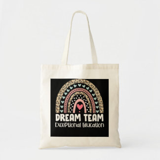 Dream Team Cute Rainbow Exceptional Education Sped Tote Bag
