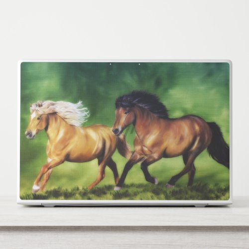 Dream Team_ Icelandic Horses HP Laptop Skin