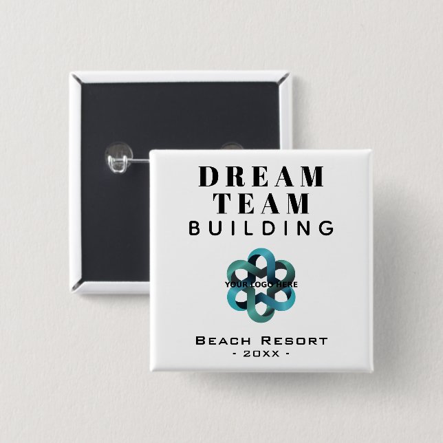 Dream Team Team Building Company Logo Button (Front & Back)