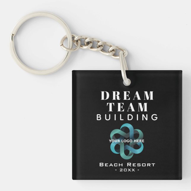 Dream Team Team Building Company Logo Keychain (Front)