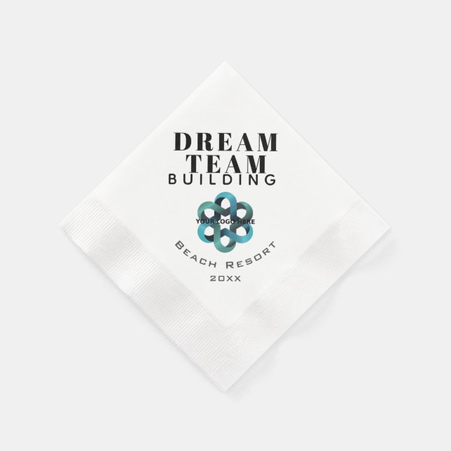 Dream Team Team Building Company Logo Napkins (Corner)