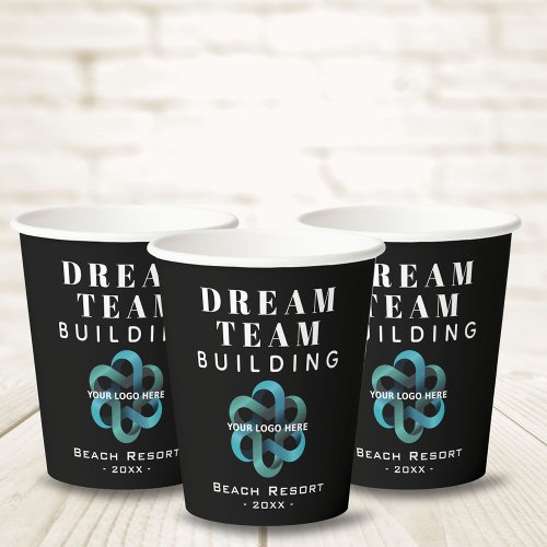 Dream Team Team Building Company Logo Paper Cups