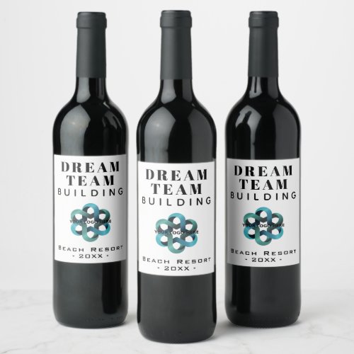 Dream Team _ Team Building Company Logo Wine Label