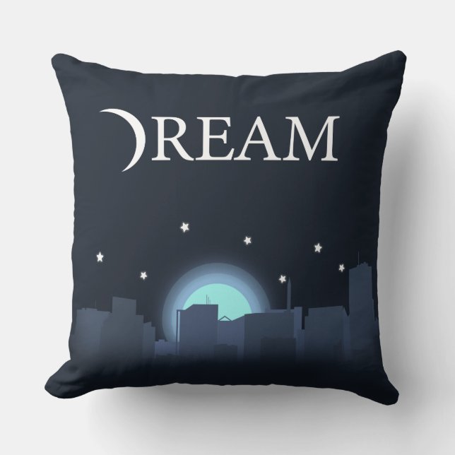 Dream Throw Pillow (Front)