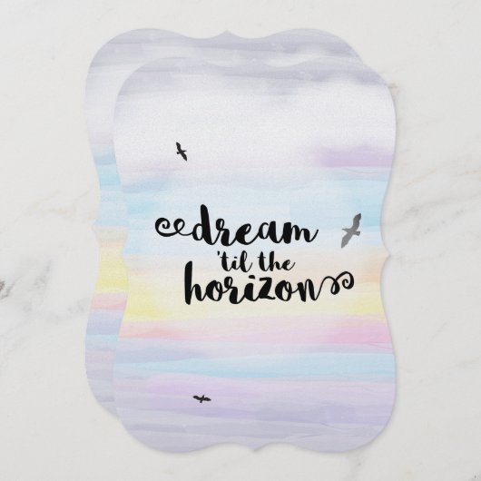 Dream ‘til the Horizon (Front/Back)