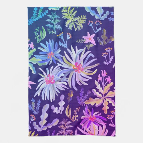 Dream time secret garden kitchen towel