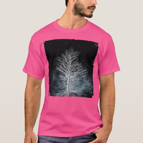 Dream Tree Night Scene With Single Tree T_Shirt