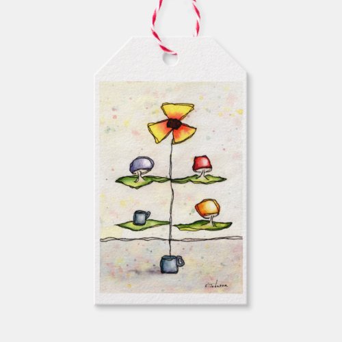 Dream Tree Watercolor Gift Tags