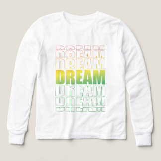 Dream Typography – Gradient Aesthetic Motivational Tri-Blend Shirts