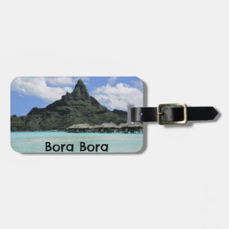 Dream Vacation Bora Bora Tahiti Atoll Formation Luggage Tag