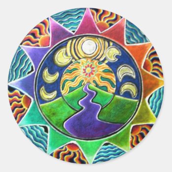 Dream Vision Mandala Sticker by arteeclectica at Zazzle
