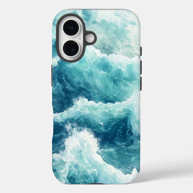 Dream Watercolor Wave Motion Phone Case  (Back)