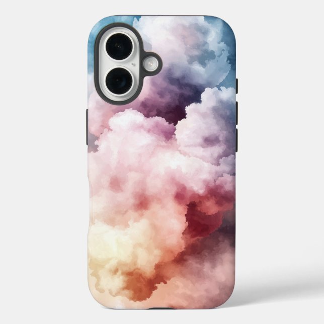 Dream Watercolr Sunset Bloom Phone Case (Back)