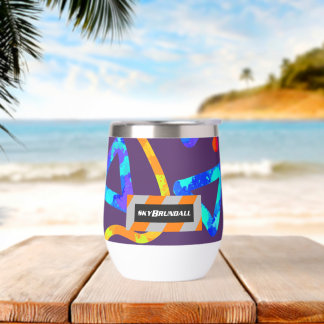 Dream Wave Festival - Arcade Crunch 1 Thermal Wine Tumbler
