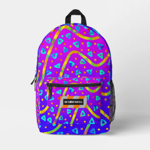 Dream Wave Festival - Cool Candy Rain Printed Backpack