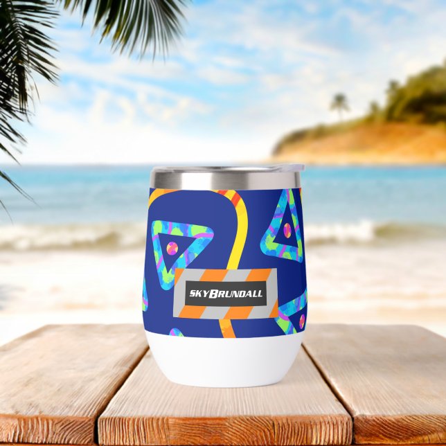 Dream Wave Festival - Urban Jump 1 Thermal Wine Tumbler (Beach)