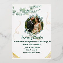 Dream Wedding Invitation Foil