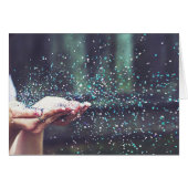 Dream Whimsical Party Sparkle Blowing Glitter Art (Front Horizontal)