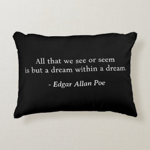 Dream Within A Dream Edgar Allan Poe Accent Pillow