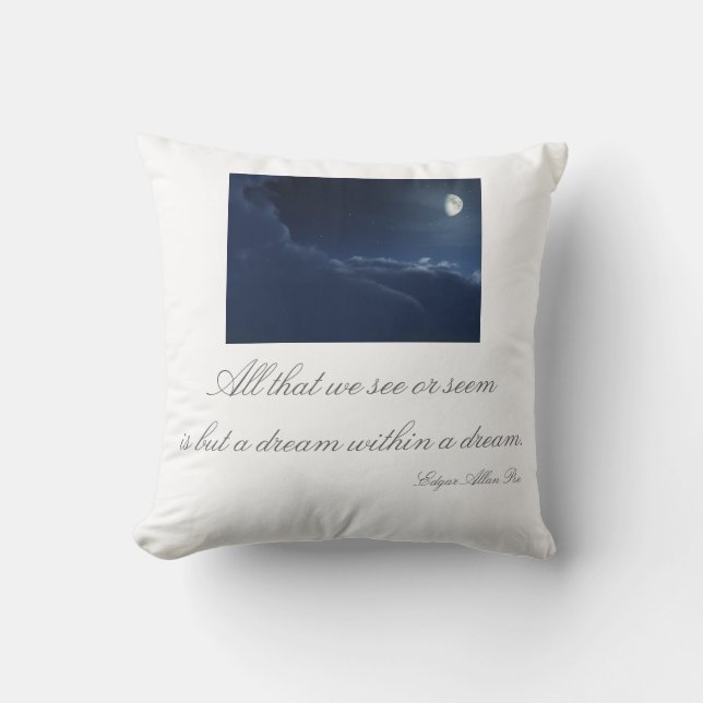 Dream within a dream pillow (Front)