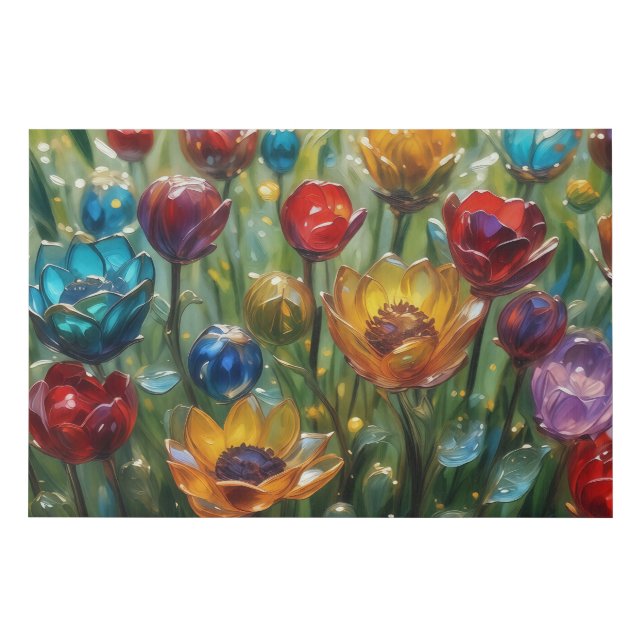 Dream within the flowers  faux canvas print (Front)