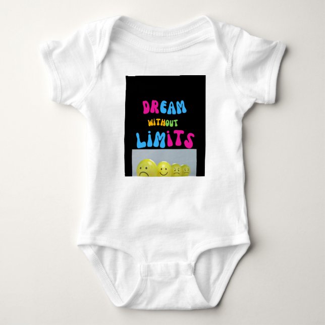 dream without limits  baby bodysuit (Front)