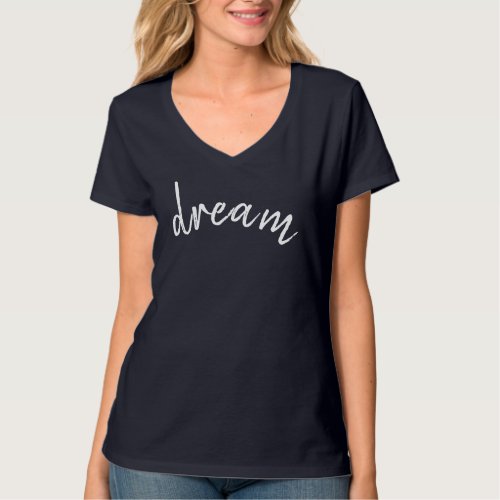 Dream Womens Hanes Nano V_Neck T_Shirt