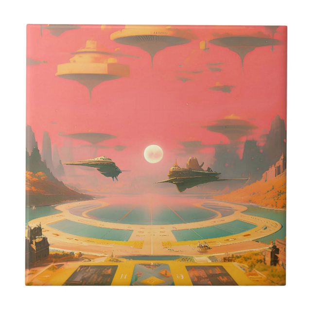 Dream World Ceramic Tile (Front)