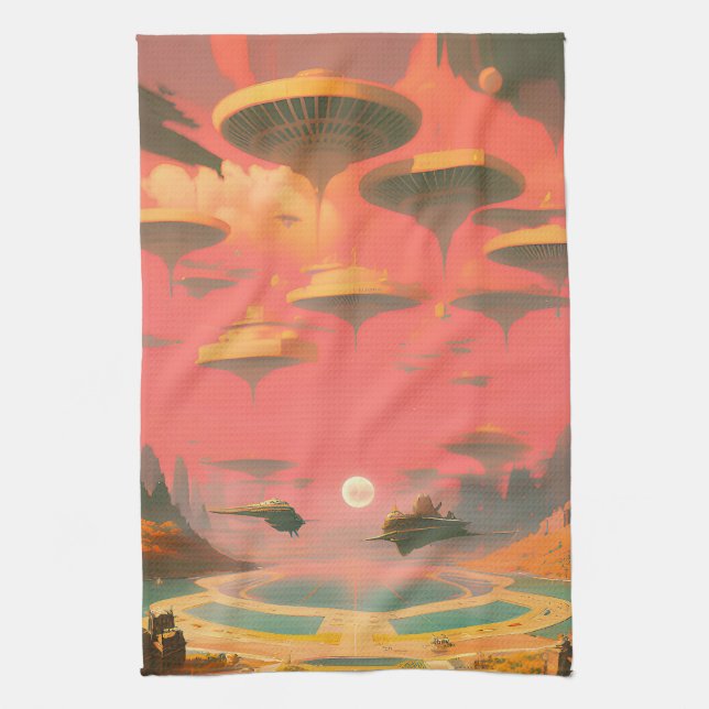 Dream World Kitchen Towel (Vertical)