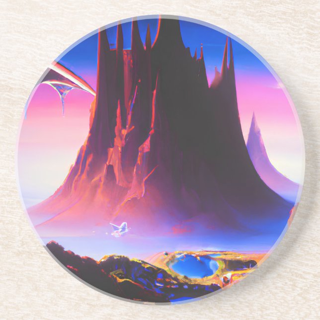 Dream World Oil Painting Coaster (Front)